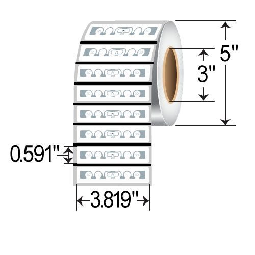 Etichete RFID Short Dipole Inlay Zebra 10026631