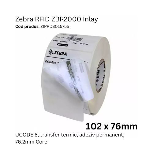 Etichete RFID Zebra ZBR2000 Inlay ZIPRD3015755