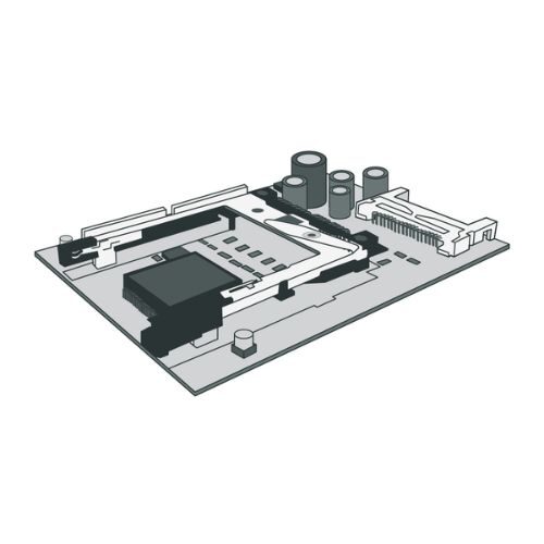 Kit placa logica USB serial Ethernet ZBI GX430t