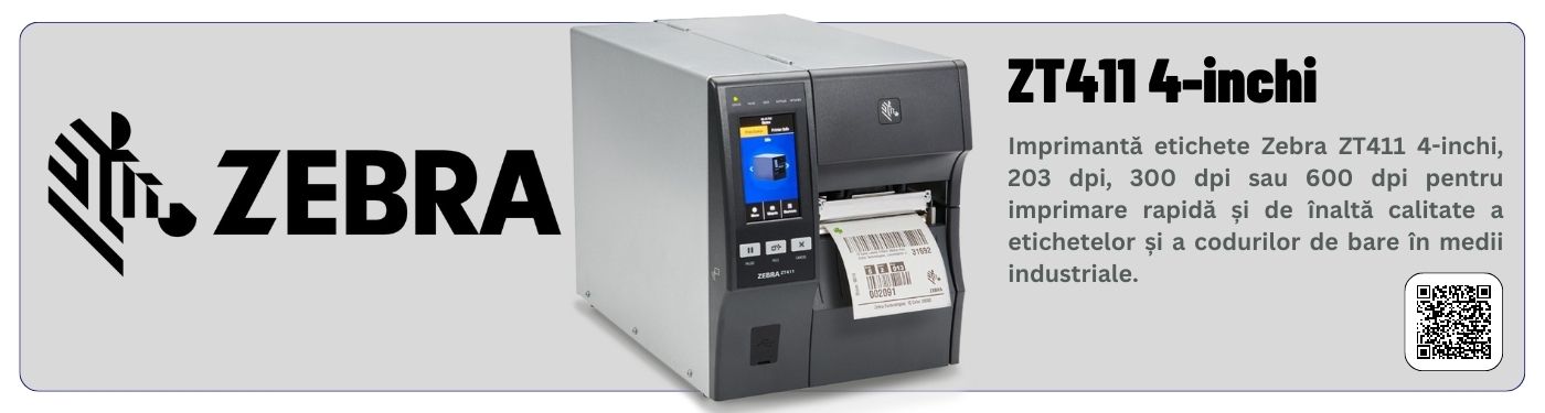 Imprimantă Industrială Zebra Zt411 4-Inchi
