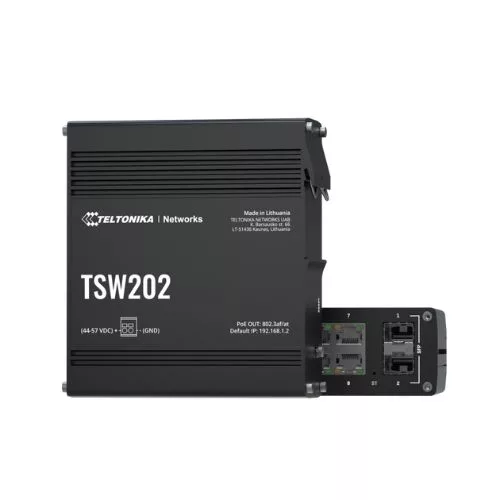 Comutator PoE+ administrat industrial L2 TSW202 Teltonika Networks TSW202000000