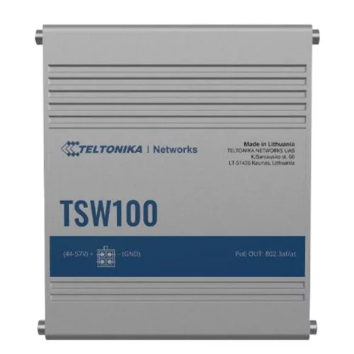 Comutator PoE+ industrial negestionat TSW100 Teltonika Networks TSW100000000