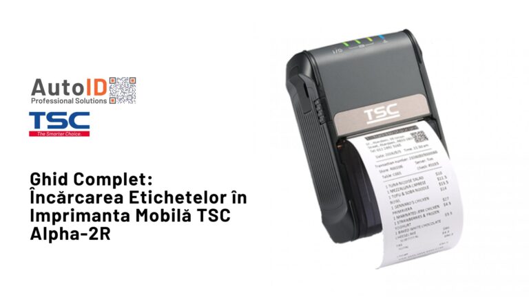 Încărcarea Etichetelor în Imprimanta Mobilă TSC Alpha-2R