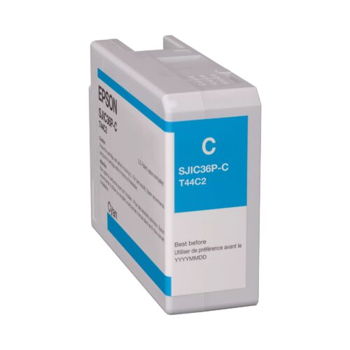 Cartuș cerneală cyan 80 ml pentru ColorWorks C6000 / C6500 Epson C13T44C240