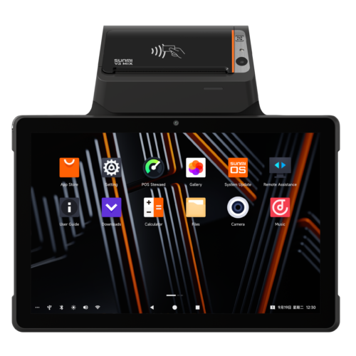 Terminal POS mobil, non-GMS, SS1104, Fiscal, 25,7cm, GPS, 2D, BT, Wi-Fi, 4G SUNMI V3 MIX P06090001