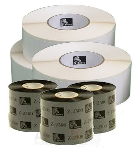 Kit Etichete Z-Perform 1000T + Ribbon 2300 Zebra ZIPSHIPKIT-B